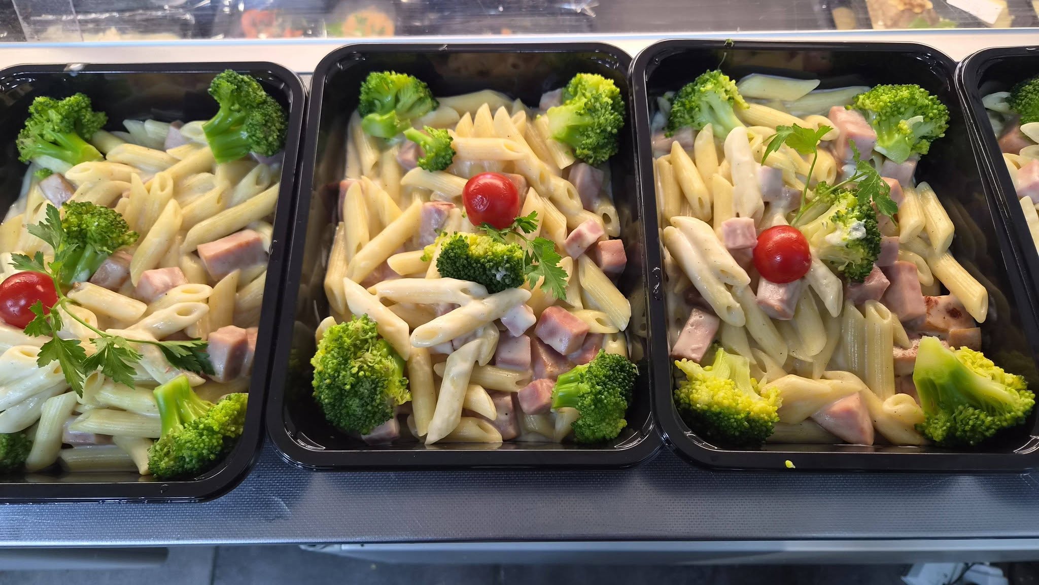 Penne lardons et chicons creme